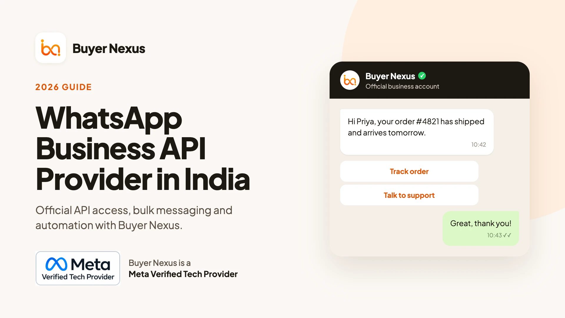 WhatsApp Business API provider in India — 2026 buyer’s guide